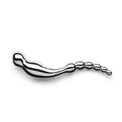 Side profile of the Le Wand Swerve showing full curved silhouette and bead detail