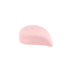 Side profile of LUXUS LuxHer pink silicone clitoral stimulator with single button control