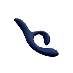 Side profile of the Nova 2 rabbit vibrator showing its ergonomic dual-stimulation design