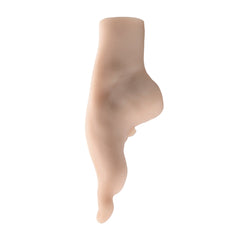 Side profile of Pussy Footin stroker showing realistic arch and ankle contour detail