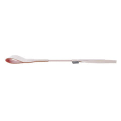 Side profile of the riding crop showing pink interior lining and slim flexible handle