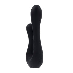 Side profile of The Swan vibrator highlighting three embedded control buttons at base