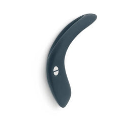 Side profile of Verge cock ring curved arm with magnetic charging port detail visible