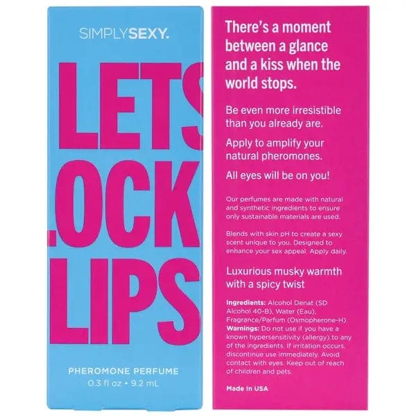 Simply Sexy Lubes Simply Sexy Let's Lock Lips - Pheromone Infused Perfume (0.30z)