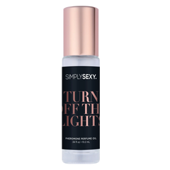 Simply Sexy Turn Off The Lights pheromone perfume oil roll-on with rose gold cap