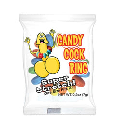 Single Candy C Ring package showing colourful candy beads, 0.2 oz, one size fits all stretch fit
