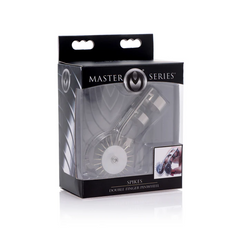 Spikes Double Finger Pinwheel in Master Series retail box with clear window front panel