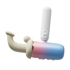 Spinel with curved G-spot attachment and white wand accessory showing modular design