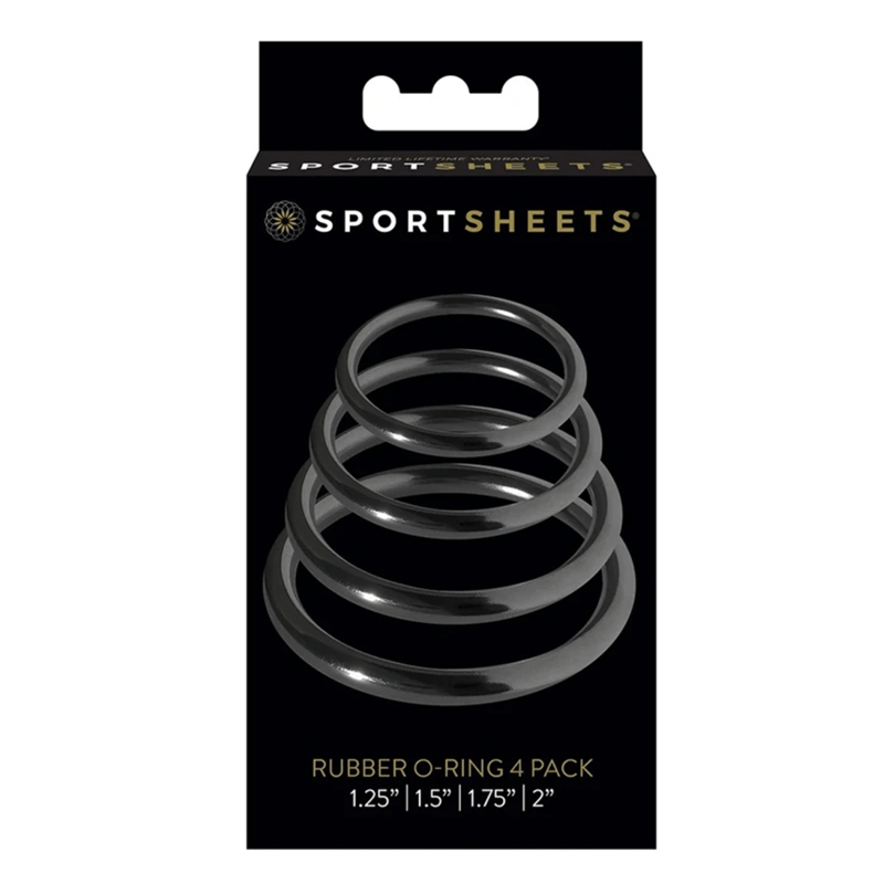 Sportsheets For Him O-Rings Set - 4 Assorted Sizes