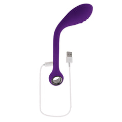 Spot On G-Spot Vibrator with USB magnetic charging cable attached to the base ring