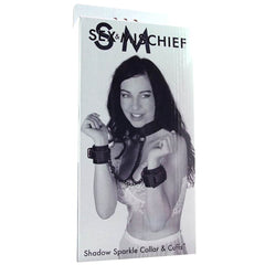 Sportsheets Sex & Mischief Shadow Sparkle Collar & Cuff Set - Dreamy Desire