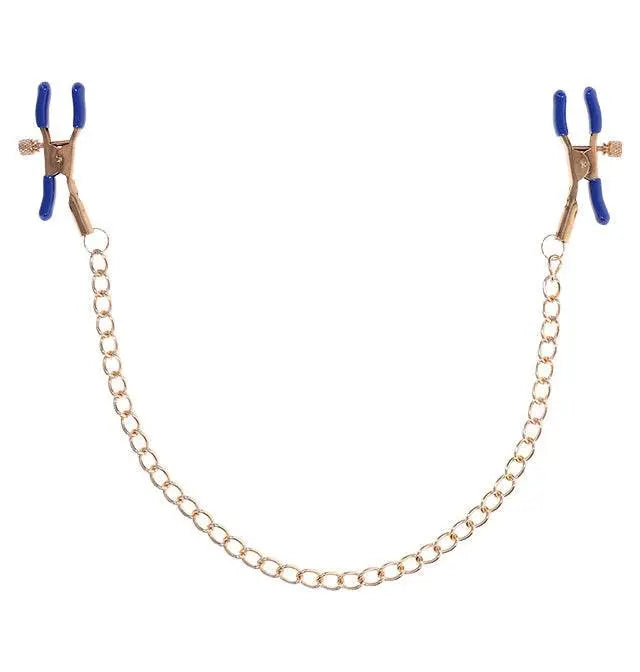 Sportsheets Sex & Mischief Cougar Chained Nipple Clamps - Dreamy Desire