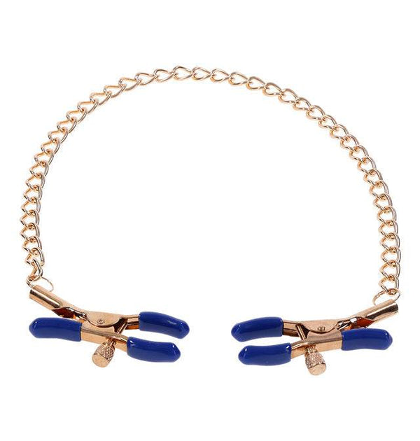 Sportsheets Sex & Mischief Cougar Chained Nipple Clamps - Dreamy Desire