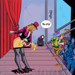 Stage performance scene from That Pussy Is Magic adult storybook with applauding audience illustration