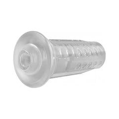 Standalone clear TPE inner sleeve of the MAX 2 showing internal ribbed texture detail
