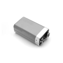 Standard 9-volt block battery included in the Mystim Tension Lover electrostimulation device kit