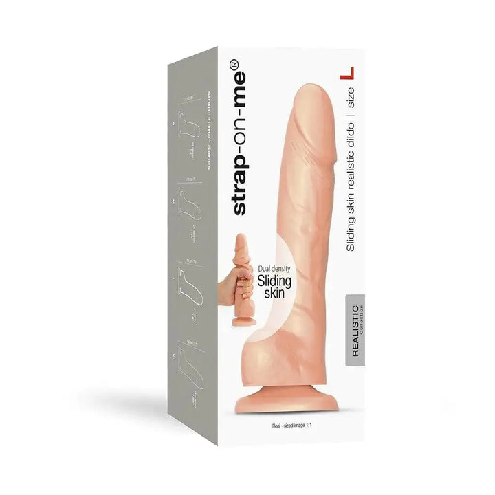 Strap On Me Sliding Skin Realistic Dildo Vanilla - Dreamy Desire