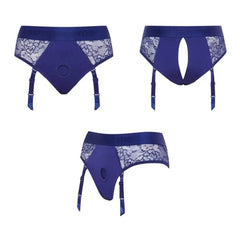 Strap On Me Harness Lingerie Diva - Night Blue L - Dreamy Desire