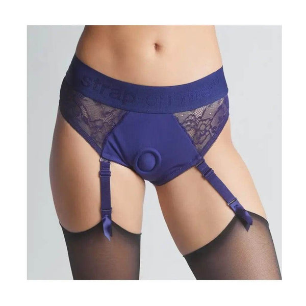 Strap On Me Harness Lingerie Diva - Night Blue L - Dreamy Desire