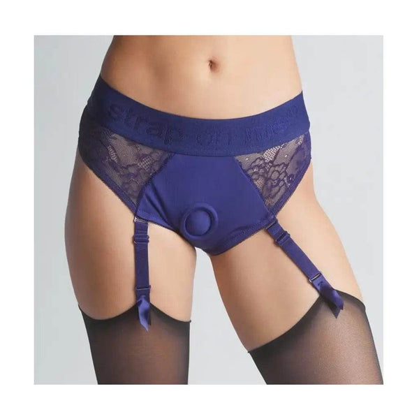 Strap On Me Harness Lingerie Diva - Night Blue M - Dreamy Desire