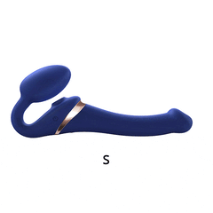 Strap On Me Multi Orgasm Bendable Strap-on ( Small, Night Blue) - Dreamy Desire