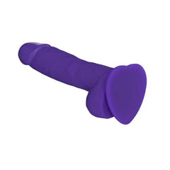Strap On Me - Sliding Soft Realistic Dildo (Purple, Large) - Dreamy Desire