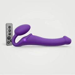Strap On Me Vibrating Bendable Strap-On ( Medium, Purple) - Dreamy Desire