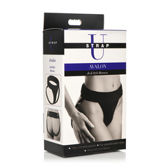 Strap U Avalon Jock Style Harness packaging showing wide waistband and fully adjustable design
