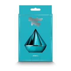 Sugar Pop Jewel teal retail box front featuring diamond graphic and product name