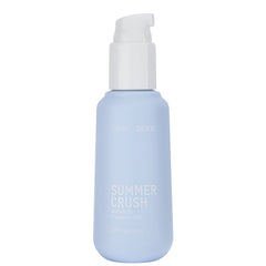 Summer Crush pheromone mist with white pump dispenser top, light blue cylindrical bottle