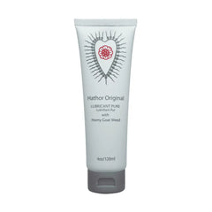 Sutil Hathor Pure personal lubricant tube, 4 oz, white with grey cap and heart logo