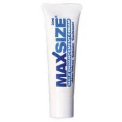 Swiss Navy Max Size Cream tube, 10ml white squeeze packaging with bold blue branding