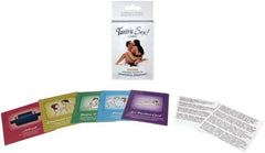 Tantric Sex Cards game box with colorful instruction and position cards fanned out in front