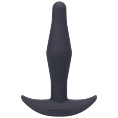 Tantus Silicone Little Flirt Butt Plug in Black - Dreamy Desire