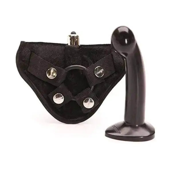 Tantus Silicone Sport Dildo Harness Kit in Black - Dreamy Desire