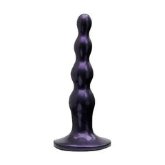Tantus Silicone Ripple Small Silicone Butt Plug - (Midnight Purple) - Dreamy Desire