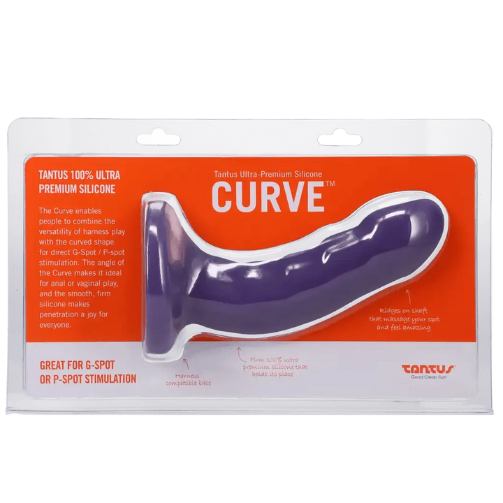 Tantus Silicone Curve Dildo - Amethyst - Dreamy Desire