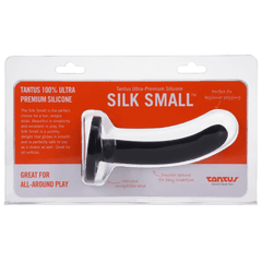 Tantus Silicone Silk Small Dildo in Black - Dreamy Desire