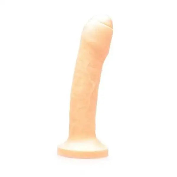 Tantus Silicone Uncut O2 Dual Density Dildo Cream - Dreamy Desire