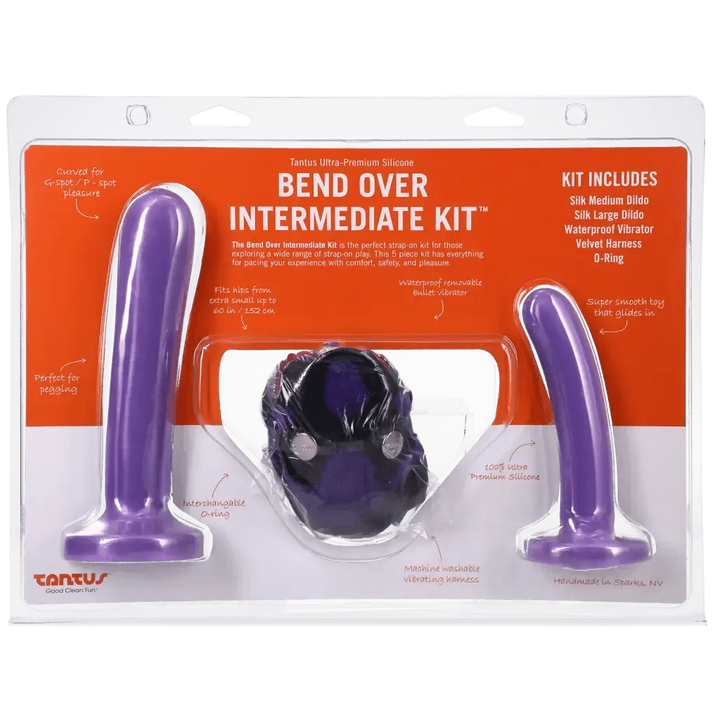 Tantus Bend Over Intermediate Harness Kit - (Lavender, Medium) - Dreamy Desire