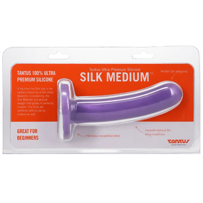 Tantus Silk Medium Dildo - Lavender Firm - Dreamy Desire