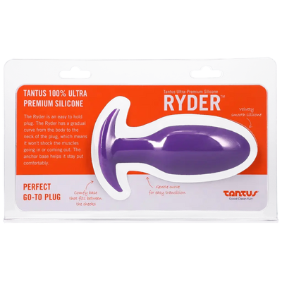 Tantus Silicone Ryder Butt Plug - Lilac - Dreamy Desire