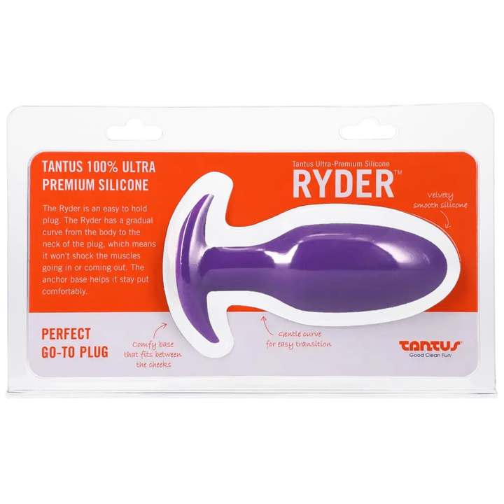 Tantus Silicone Ryder Butt Plug - Lilac - Dreamy Desire