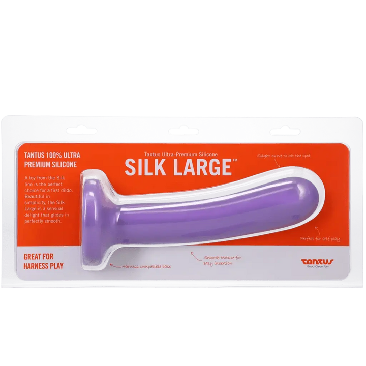 Tantus Silk Large Silicone Dildo (Purple) - Dreamy Desire