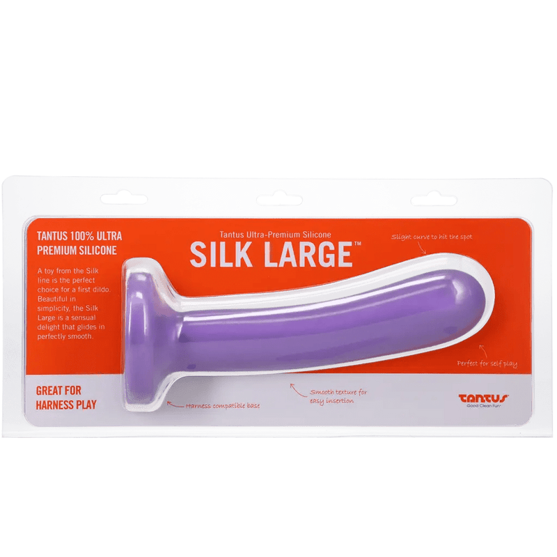 Tantus Anals Toys Tantus Silk Large Silicone Dildo (Purple)