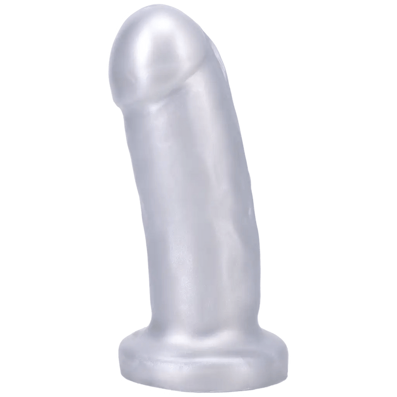 Tantus Anals Toys They/Them Super Soft Silicone Dildo in Silver