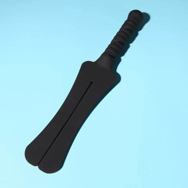 Tantus Trip 2 Tawse Silicone Paddle - Onyx - Dreamy Desire