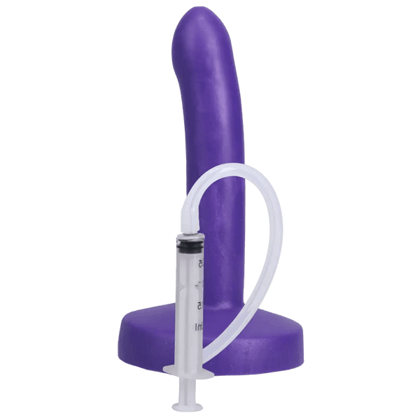 Tantus Pop Slim Squirting Dildo Indiglow - Dreamy Desire