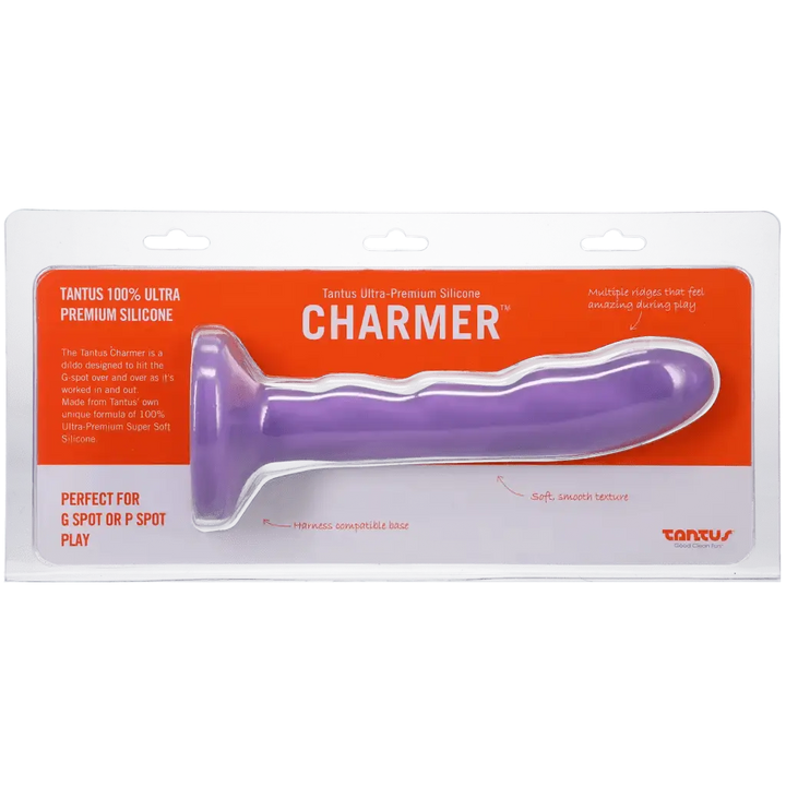 Tantus Silicone Charmer - Curved G-Spot Dildo in Lavender - Dreamy Desire
