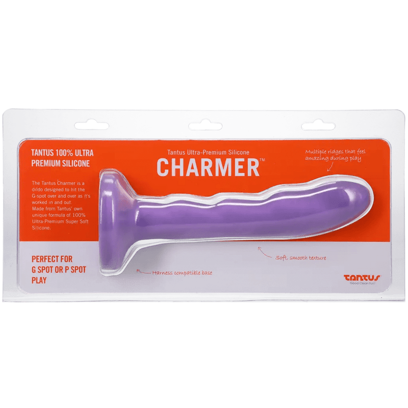 Tantus Dongs & Dildos Tantus Silicone Charmer - Curved G-Spot Dildo in Lavender